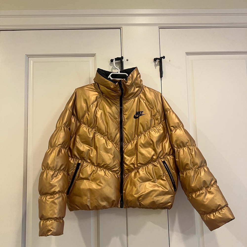 Nike Black and Gold Jacket